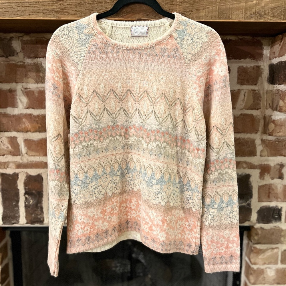 Postage Stamp by Anthropology sweater. Size small.